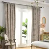 Vorhang, Vorhänge für Wohnzimmer, Esszimmer, Schlafzimmer, amerikanischer Retro-Stil, chinesische Pastoral, dunkle Blumenschattierung, Chenille, raumhohe Fenster