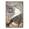 Retro Ride Bicycle Metal Tin Signs Motor Cycling Riding Bike Affiche Vintage Bar Pub Club Home Room Décoration personnalisée Sticker mural Plaque en étain Taille 30X20CM w02