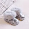 First Walkers herfst winter baby sneeuwschoenen mode katoen-gepadde schoenen zacht warm warm 0-2 jaar oud peuter