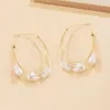 Dangle Earrings Women's Retro Big Pearl Hoop Layered Fashion Association Excloy Corean Wedding Jewelry Gifts 2023