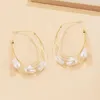 Dangle Earrings Women's Retro Big Pearl Hoopレイヤーファッションアクセサリー韓国の結婚式のジュエリーギフト2023