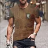 Magliette da uomo Abbigliamento estivo Girocollo europeo e americano T-shirt semplice uniforme militare retrò allentata da uomo