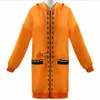 Anime Costumes Anime Kakegurui Cosplay Rune Yomozuki Cosplay Venez Pour Les Filles Femmes Runa Orange À Capuche Zip Veste Manteau Perruque Chaussettes Ensemble Complet Z0301