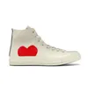 2021 White Buty Men Womens 70. Buty płócienne Star Sneaker Chuck 70 Chucks 1970s Big Eyes Red Heart kształt platform