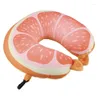 Pillow Fruit U Shaped Travel Nanoparticles Neck Watermelon Kiwi Orange Car Pillows Soft Cushion Home Textile