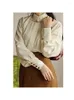 Blouses pour femmes 2023 printemps Beige décontracté bureau dame chemise hauts Vintage Chic Blouse simplement Style élégant simple boutonnage lâche Blusas