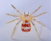 Broches schattige kristal kubieke zirkonia rode spider broche braach pin hanger vrouwen sieraden accessoires xr04827