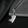 Pendant Necklaces Viking Necklace Men Retro Cool Knife With Stainless Steel Chain Charms Meat Cleaver Handmade Jewelry Gifts Drop