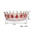 CLIPS HABELA Pink Red Blue Girls Party Performance Use Tiara Lady's Wedding Noiva Tiaras