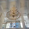 Chandeliers El Club Lobby Living Room Crystal Chandelier Light Fixtures Duplex Stairwell Glass Nordic Candle Lights