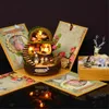 Nowości mój sąsiad Totoro pozytywka DIY Handmade LED zamek na niebie zabawki dla dzieci urodziny romantyczny prezent walentynki prezent 230302