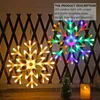 Christmas Decorations 1pc LED Snowflake Light Tree Ornaments Outdoor Lamp Waterproof Decoration With EU Plug