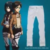 Anime -kostuums aanvallen op Titan Mikasa Ackerman Cosplay Come Pruik schoenen sjaal lederen shorts kabelboom schort rok rok scouting legion cape z0301