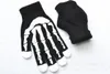 Five Fingers Gloves Winter For Men Soft Knitted Skeleton Hands Print Pattern Glove Hip Young Warm Thicken Good Quality 20231