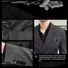 Men's Suits Blazers High-quality Suits Fit Casual Business Plus Size Formal Suits Men's Groom Groomsmen Dresses Ensemble Costume Homme 230303