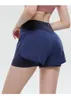 LL 1851 Dames Shorts Yoga-outfit Meisjes Hardlopen Dames Casual cheerleaders Korte broek Trainer voor volwassenen Sportkleding Oefening Fitnesskleding Ademend Elastisch