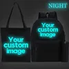 Backpack Custom Your Image Luminous wydrukowano dla nastoletniej torby dla majsterkowicz