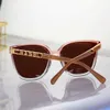 Brand Luxury Channel Sunglasses Square Trendy Women's Sunscreen Temperament Polarized UV Proof Strong Light Glasses Sunglass217P