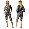 Damespakken mode casual bodycon rompers camouflage o-neck halve mouw ontwerp jumpsuits decoratie taille type stof item gender