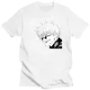 Männer T Shirts Anime Jujutsu Kaisen T-shirts Männer Kawaii Sommer Tops Gojo Satoru Graphic Tees Camisas Cool Cartoon Unisex hemd Männlich