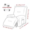 Sandalye kapakları 4 ayrı jakard recliner kapağı elastik slipcover tembel çocuk koltuk lounger tek kanepe kanepe slipcovers