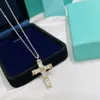 gold cross filled wholesale handmade jewelry chain link pendant necklace designer for women men set couple fashion Wedding Party Thanksgiving Day Valentine girl