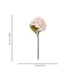 Flores decorativas 1pc Hydrangea Artificial Branch Decoração de casamento Autumn seda plástico Fake Flower Party Room Decoração