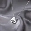 Catene Grazie per essere la mia tribù tosta Collana con ciondolo a triangoli Gioielli fatti a mano Catena semplice per collo Ragazze Donne ML