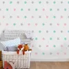 Wallpapers Fashion Pvc Self Adhesive Wallpaper For Kids' Room Print Pink Blue Star Waterproof Wall Sticker Home Decor