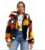 Women's Jackets Spain single autumn and winter plush printed women's coat 230302