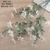 Decorative Flowers Artificial Green Gardenia Jumping Orchid Simulation Flower Home Decoration Wedding Bouquet Rose Wall Fake