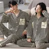 Women's Sleepwear Sweet Cute Cartoon Print Women's Pajamas Autumn Couple Sleepwear Women Men Pijama Kawaii Long Sleeve Pyjamas Loungewear Suit Pjs 230303