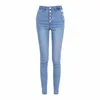 Slim Jeans For Women Skinny High Waist Blue Jeans Stretch Pencil Pants Jeans Woman Ankle-Length gray Denim Pants Feminina