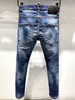 DSQ PHANTOM TURTLE Hommes Jeans Hommes Designer De Luxe Jeans Skinny Ripped Cool Guy Trou Causal Denim Marque De Mode Fit Jeans Hommes Pantalon Lavé 6919