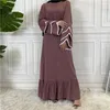 Etnische kleding Ramadan Eid Mubarak Abayas voor vrouwen gewaad Femme Turkije Kaftan Islam Pakistan Moslim Voin Up lange jurk Caftan Marocain