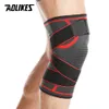 Ellenbogen-Knieschützer AOLIKES 1PCS Sport-Knieschützer Männer Druckelastische Bandage Knieschützer Unterstützung Fitnessausrüstung Basketball Volleyball Brace Protector J230303