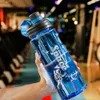 Water Bottles 1000ML-3000ML Super-large Outdoor Capacity Water Bottle With Straw Sports Space Cup Portable Water Cup Air Shaker Bottle 230303