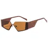 Lunettes de soleil de luxe de mode pour femmes homme lunettes classiques lunettes de soleil plage extérieure lunettes de soleil sans cadre 7 couleurs signature triangulaire en option