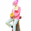 Costumi Anime Mitsuba Sousuke Cosplay Anime Jibaku Shounen Wc Legato Hanako kun Cosplay Vieni Parrucca Rosa Uniforme Z0301