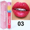 Brillant à lèvres brillant rouge à lèvres longue durée femmes cosmétiques Gliter métallique diamant maquillages liquide maquillage outils pour fille Ne