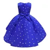 Girl's jurken Iyeal Girls Polka Dot Gedrukte jurk kinderprinsesjurk meisjes feestjurk bloemen ceremonie elegante meisjes komen baljurk w0224