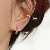 Boucles d'oreilles créoles rondes pour femmes, taille 6/8/10MM, Piercing du Lobe, boucle d'oreille, accessoires simples, bijoux à la mode, KCE163