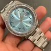 202304E7 Luxe bling hiphop ijs uit diamant cadeau horloge hoogwaardige diamant kwarts horloge staalband luxe heren horloge