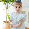 Girl Dresses 2023 Kids Girls Floral Children Cotton Clothes Summer Printing Dress Fashion Holiday Baby Clothing Sleeve