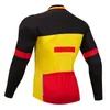 Vestes de course sur mesure ajustées hommes printemps automne à manches longues maillot de cyclisme vélo séchage rapide VTT avec poche