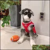 Hundebekleidung Mode Sommer Sport Weste Haustier Katze Sweatshirt Fußball Basketball Jersey Kleidung für kleine mittelgroße Hunde Drop SBC02 T200902 Dhulz