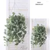 Decorative Flowers Wedding Home Greenery Silk Wall Decor Hanging Fake Plant Eucalyptus Leaves Artificial Plants