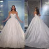 Abito da ballo glamour Abiti da sposa Sweetheart Spaghetti Fiore 3D Richiedente Bordo decorativo Abito da corte Tulle Abito da sposa su misura Vestidos De Novia