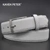 Ceinture mâle blanc mâle ceinture de mode ceinture de mode pour jeans affaires