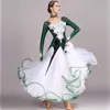 Stage Wear Black Rhinestones Ballroom Dance Competition Dress Standard Dresses Modern Costume Waltz Luminous Costumes